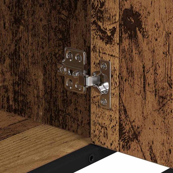 Badezimmermöbel-Set mit Regal 2 pcs Altholz Holzwerkstoff