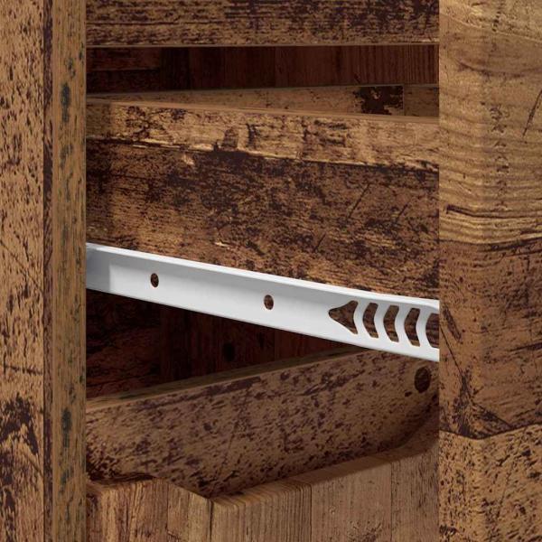 Badezimmermöbel-Set mit Schubladen 3 pcs Altholz Holzwerkstoff