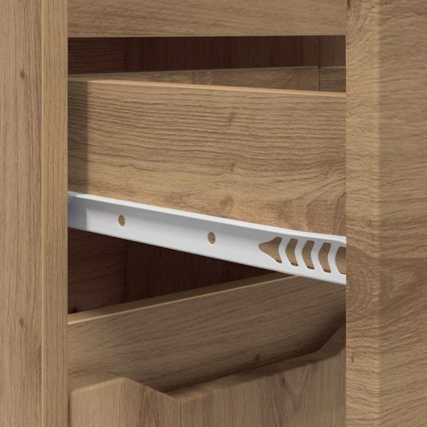 Badezimmermöbel-Set mit Regal 3 pcs Artisan-Eiche Holzwerkstoff