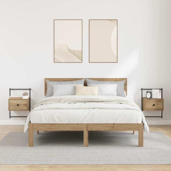 Nachttisch 2 pcs Artisan-Eiche 35 x 30 x 51 cm Holzwerkstoff