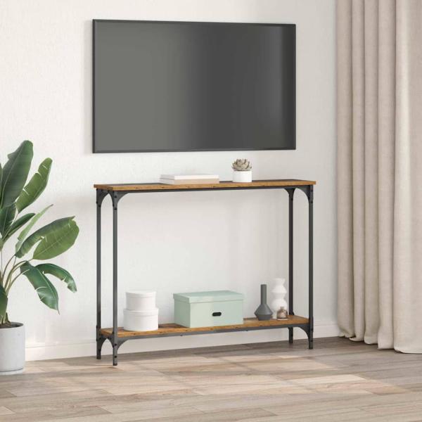 Konsolentisch Altholz 102 x 23 x 15.5 cm Holzwerkstoff