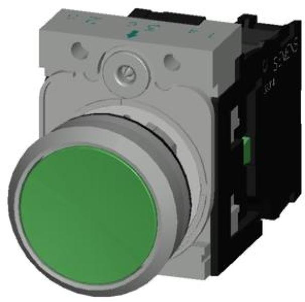 Siemens 3SU1150-0AB40-1BA0 Drucktaster, grün