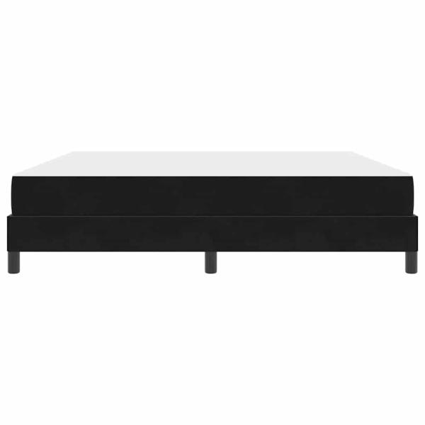 Boxspringbett mit Matratze Schwarz 180 x 220 cm Samt