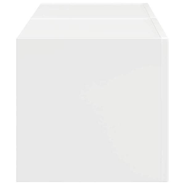 ARDEBO.de - TV-Wandschrank 2 pcs Glänzend Weiß 60 x 31 x 29,5 cm