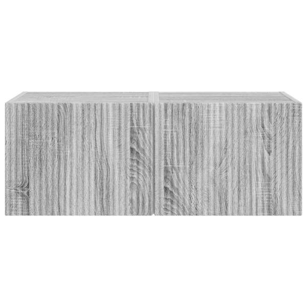 TV-Wandschrank 2 pcs Graues Sonoma 60 x 31 x 29,5 cm