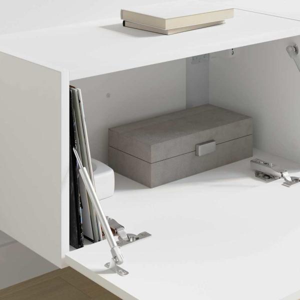 TV-Wandschrank 2 pcs Weiß 60 x 31 x 29,5 cm Holzwerkstoff