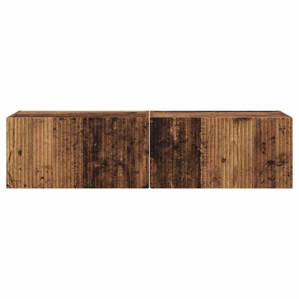 TV-Wandschrank 2 pcs Altholz 60 x 31 x 29,5 cm Holzwerkstoff