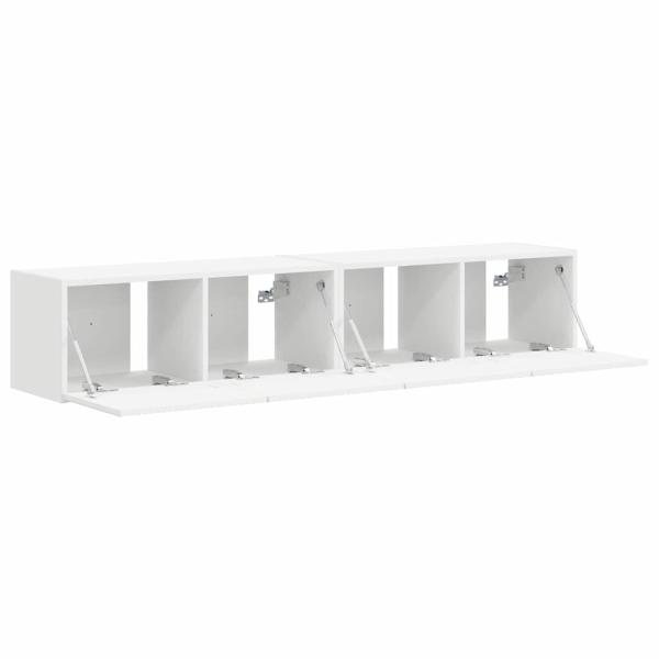TV-Wandschrank 2 pcs Weiß 60 x 31 x 29,5 cm Holzwerkstoff