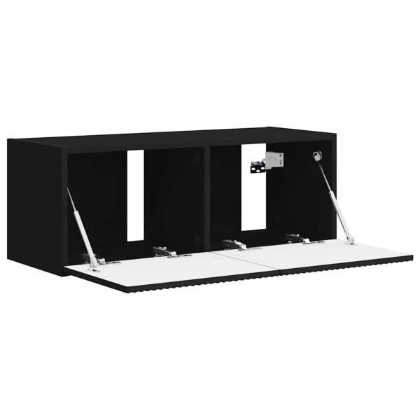 TV-Wandschrank Schwarz 60 x 31 x 29,5 cm Holzwerkstoff
