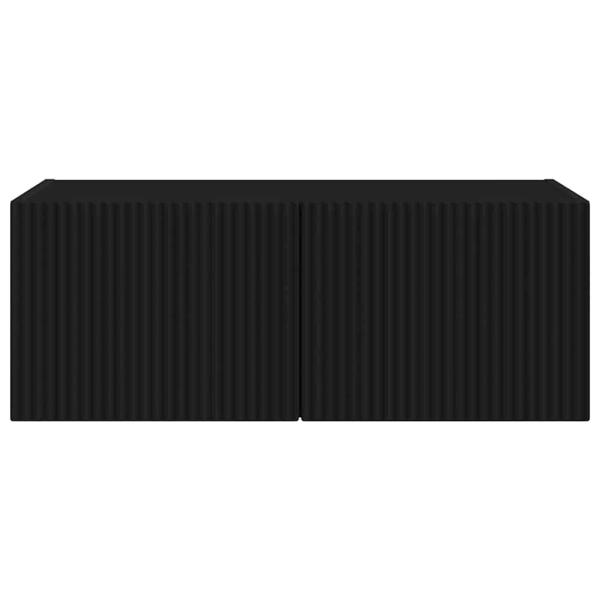 TV-Wandschrank Schwarz 60 x 31 x 29,5 cm Holzwerkstoff