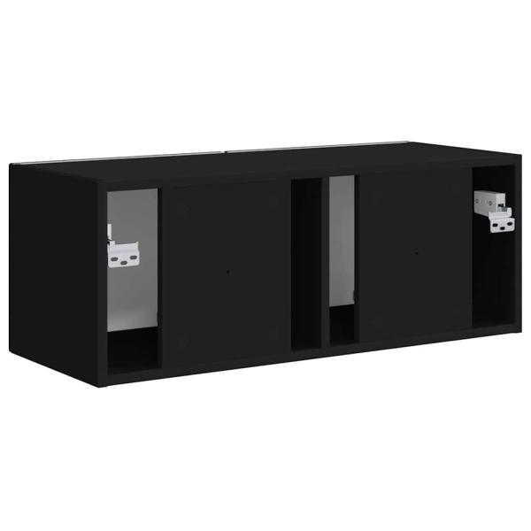 TV-Wandschrank Schwarz 60 x 31 x 29,5 cm Holzwerkstoff