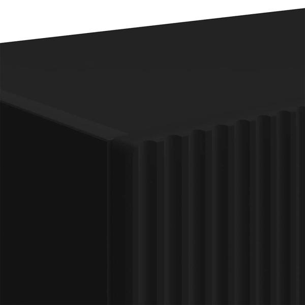 TV-Wandschrank 2 pcs Schwarz 60 x 31 x 29,5 cm Holzwerkstoff