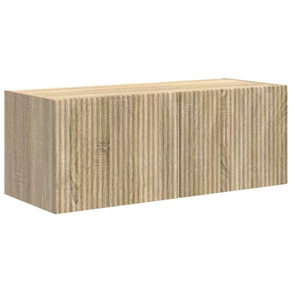 ARDEBO.de - TV-Wandschrank 2 pcs Sonoma 60 x 31 x 29,5 cm Holzwerkstoff