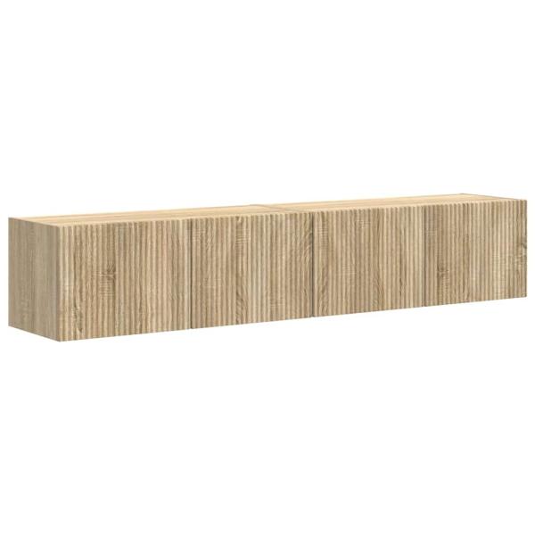 TV-Wandschrank 2 pcs Sonoma 60 x 31 x 29,5 cm Holzwerkstoff