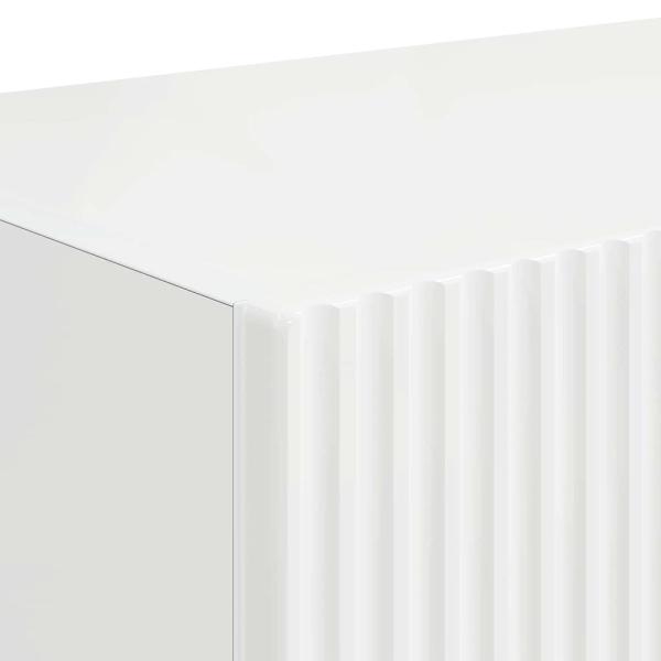 TV-Wandschrank 2 pcs Glänzend Weiß 60 x 31 x 29,5 cm