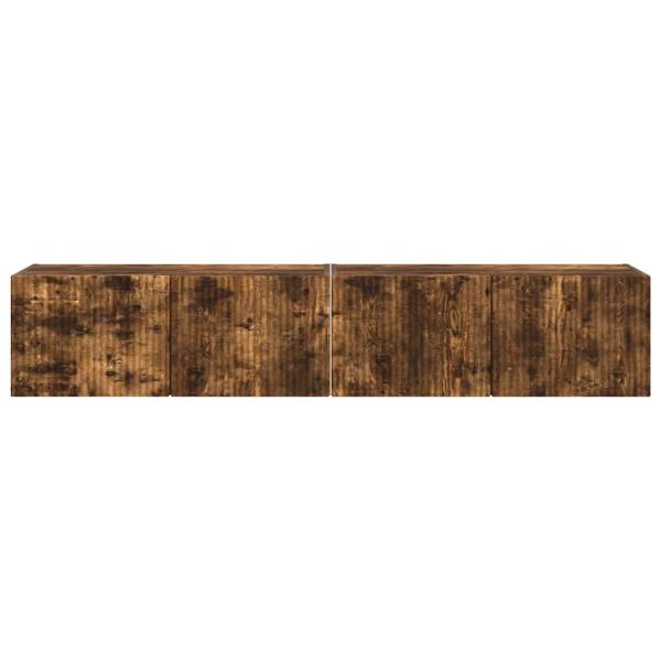 TV-Wandschrank 2 pcs Geräucherte Eiche 60 x 31 x 29,5 cm