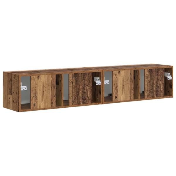 TV-Wandschrank 2 pcs Altholz 60 x 31 x 29,5 cm Holzwerkstoff