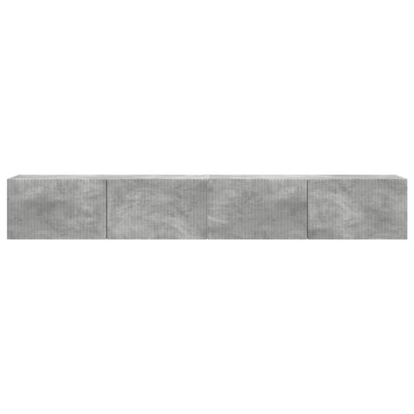 TV-Wandschrank 2 pcs Beton 60 x 31 x 29,5 cm Holzwerkstoff