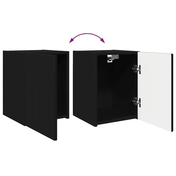 TV-Wandschrank Schwarz 30 x 31 x 40 cm Holzwerkstoff