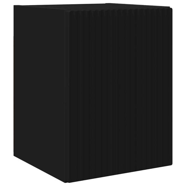 TV-Wandschrank 2 stk. Schwarz Holzwerkstoff