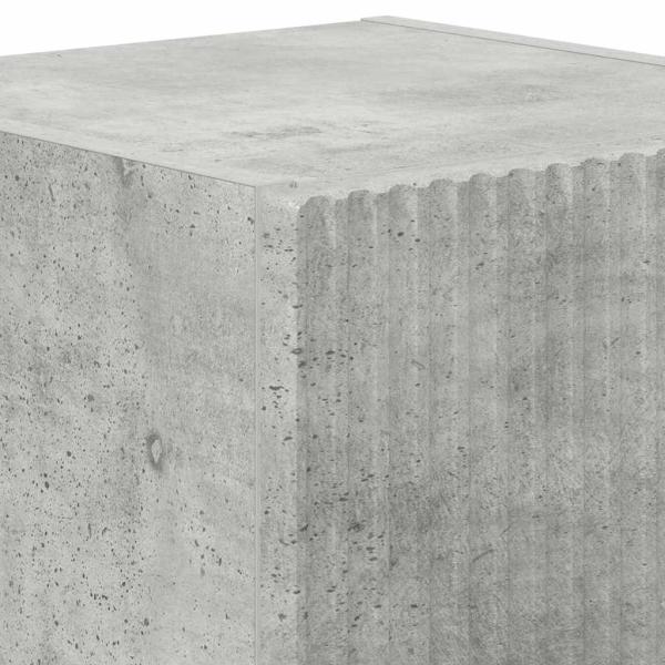 TV-Wandschrank Wandmontiert Beton 30 x 31 x 40 cm Holzwerkstoff