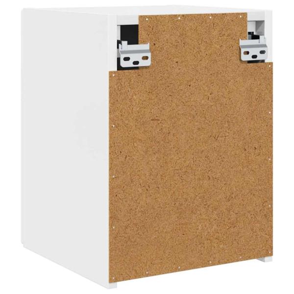 TV-Wandschrank Wandmontiert 2 pcs Glänzend Weiß 30 x 31 x 40 cm