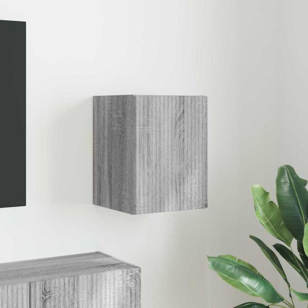 ARDEBO.de - TV-Wandschrank Graues Sonoma 30 x 31 x 40 cm Holzwerkstoff