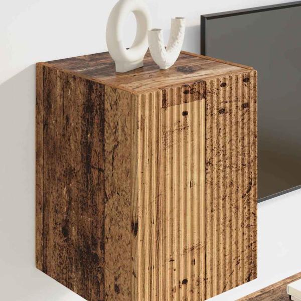 ARDEBO.de - TV-Wandschrank Altholz 30 x 31 x 40 cm Holzwerkstoff