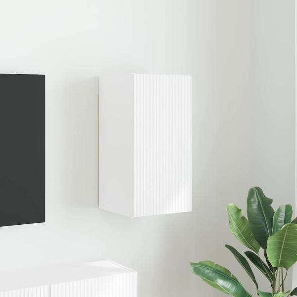 ARDEBO.de - TV-Wandschrank 30 x 31 x 60 cm Weiß Holzwerkstoff