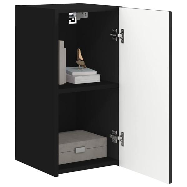 TV-Wandschrank Schwarz 30 x 31 x 60 cm Holzwerkstoff