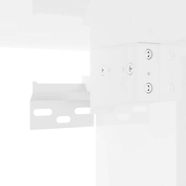 TV-Wandschrank Wandmontiert 2 pcs Glänzend Weiß 30 x 31 x 60 cm