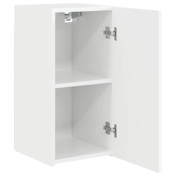 TV-Wandschrank Wandmontiert 2 pcs Glänzend Weiß 30 x 31 x 60 cm