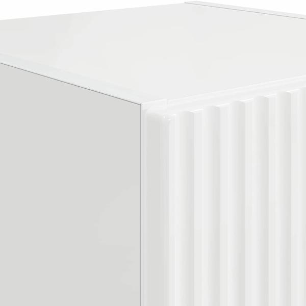 TV-Wandschrank Wandmontiert 2 pcs Glänzend Weiß 30 x 31 x 60 cm