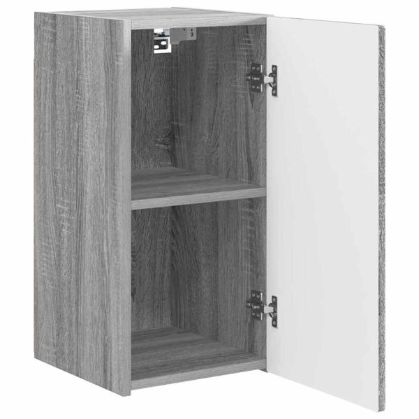 TV-Wandschrank Wandmontiert 2 pcs Graues Sonoma 30 x 31 x 60 cm