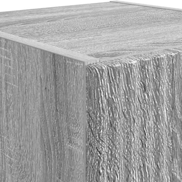TV-Wandschrank Wandmontiert 2 pcs Graues Sonoma 30 x 31 x 60 cm