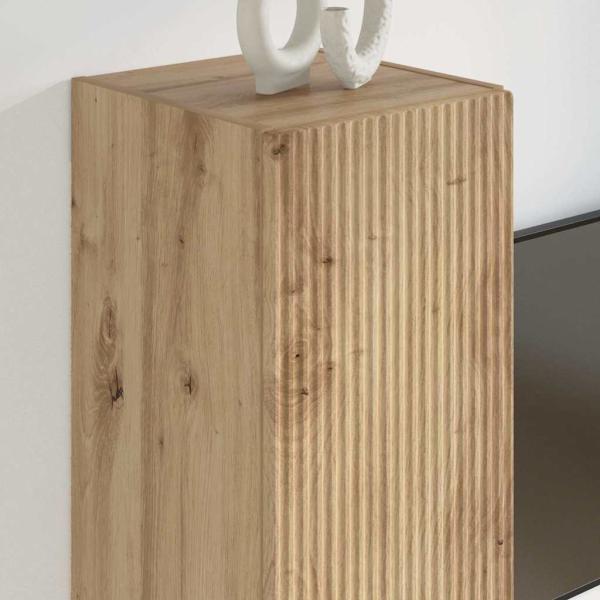 TV-Wandschrank 2 pcs Kunsthandwerk Eiche 30 x 31 x 60 cm