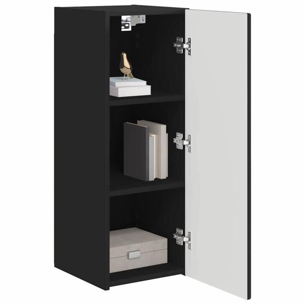 TV-Wandschrank Schwarz 30 x 31 x 80 cm Holzwerkstoff