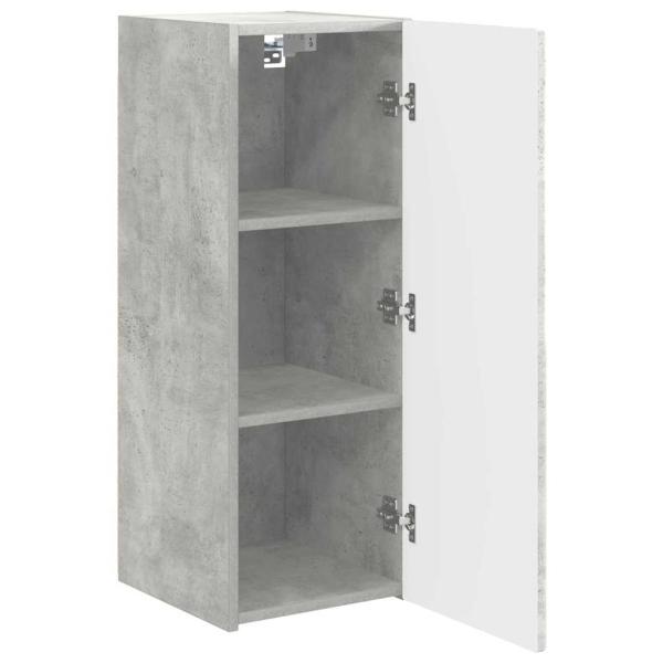 TV-Wandschrank Wandmontiert Beton 30 x 31 x 80 cm Holzwerkstoff