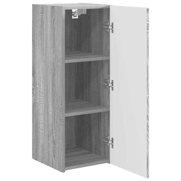 TV-Wandschrank Wandmontiert 2 pcs Graues Sonoma 30 x 31 x 80 cm
