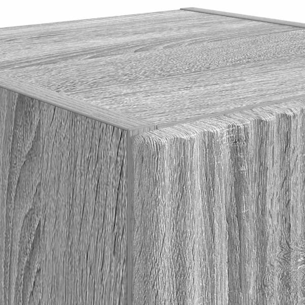 TV-Wandschrank Wandmontiert 2 pcs Graues Sonoma 30 x 31 x 80 cm