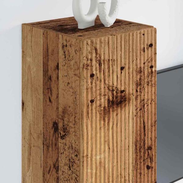 TV-Wandschrank 2 stk. Altholz Holzwerkstoff