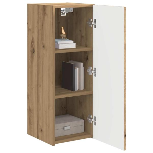 TV-Wandschrank 2 pcs Kunsthandwerk Eiche 30 x 31 x 80 cm