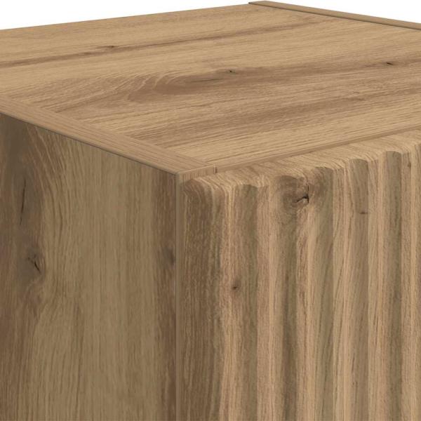 TV-Wandschrank 2 pcs Kunsthandwerk Eiche 30 x 31 x 80 cm