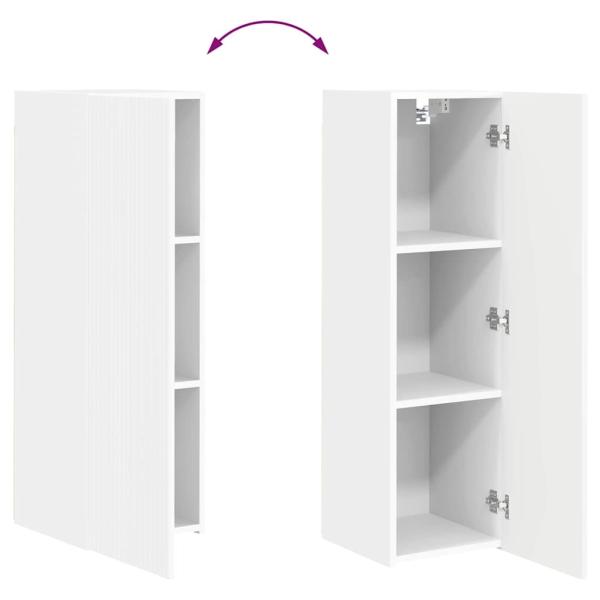 TV-Wandschrank 30 x 31 x 100 cm Weiß Holzwerkstoff