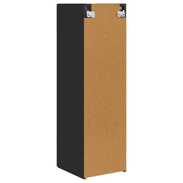 TV-Wandschrank 2 pcs Schwarz 30 x 31 x 100 cm Holzwerkstoff