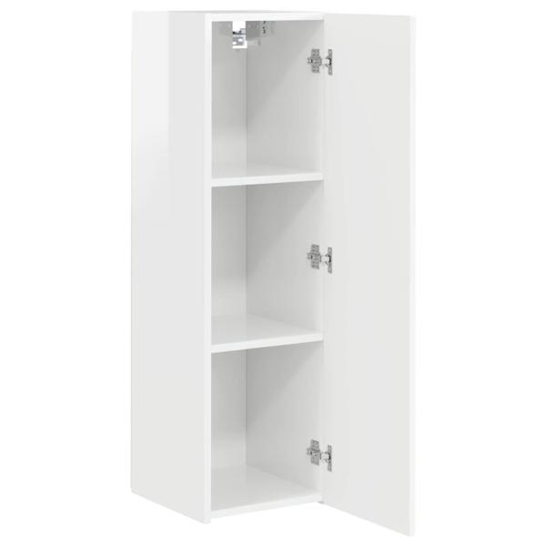TV-Wandschrank 2 pcs Glänzend Weiß 30 x 31 x 100 cm