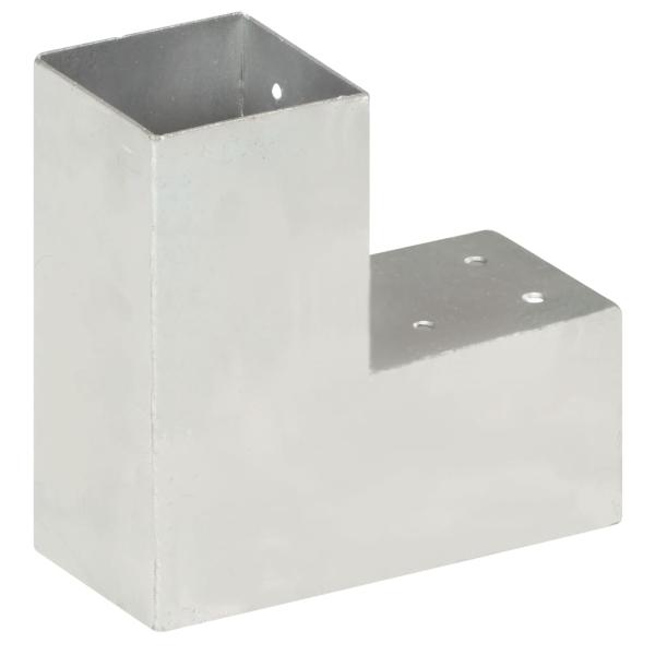 Pfostenverbinder L-Form Verzinktes Metall 81 x 81 mm