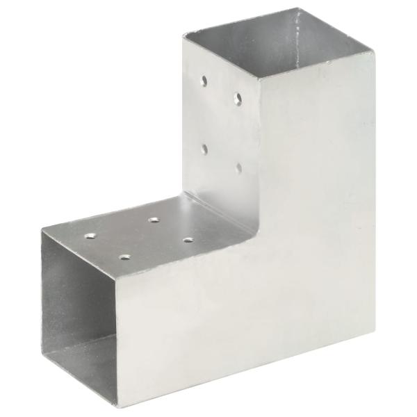 Pfostenverbinder L-Form Verzinktes Metall 81 x 81 mm