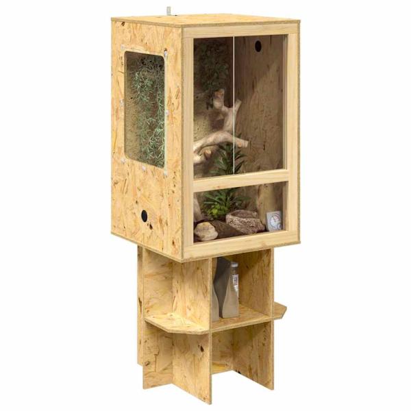 Terrarium Braun 50 x 50 x 130 cm OSB