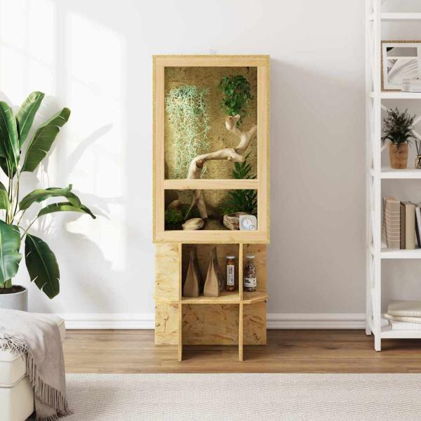 Terrarium Braun 50 x 50 x 130 cm OSB